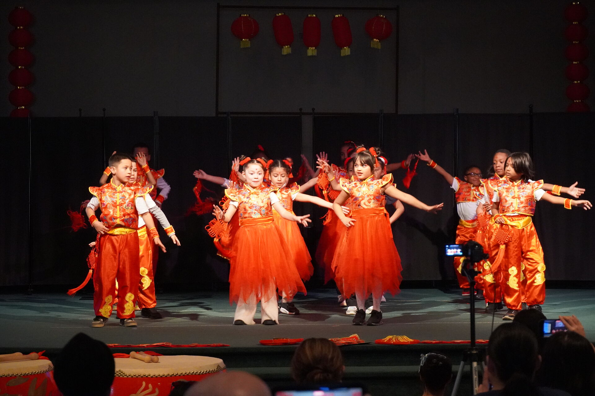 East Voyager Academy students and families at a school event