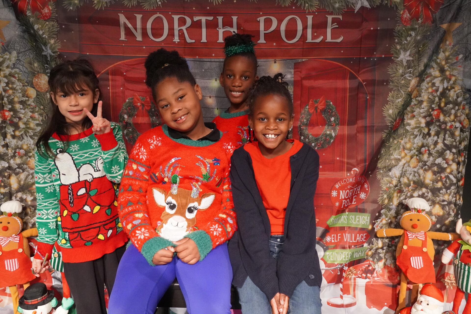 East Voyager Academy students and families at a school event